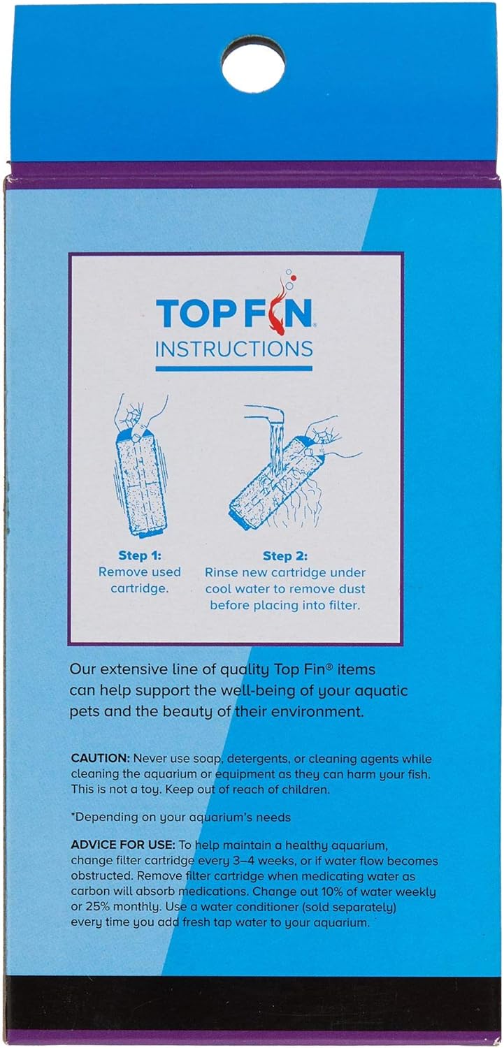 Top Fin 4-in-1 Internal Filter Cartridges IF-M (Medium) Refill for IF40 Internal Filter (2 Count)